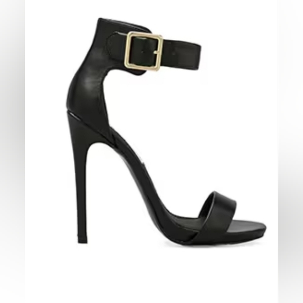 Steve madden Marlenee Black sandals 👡 Stiletto heels 4.5" / 11cm H
